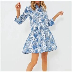 RO'S GARDEN Exclusive Blue Leticia Deauville Mini Dress NWT